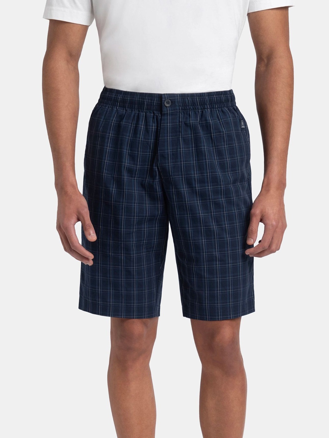 

Jockey Men Checked Technology Shorts, Navy blue