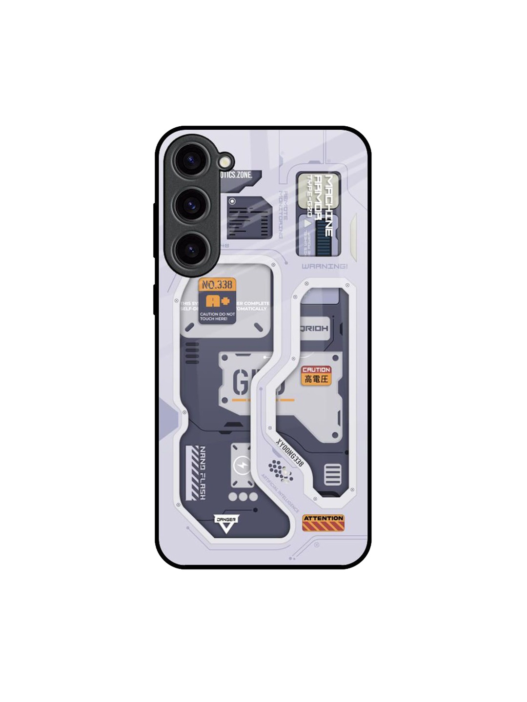 

QRIOH Typography Printed Samsung Galaxy S23 Plus 5G Back Case Mobile Accessories, Grey