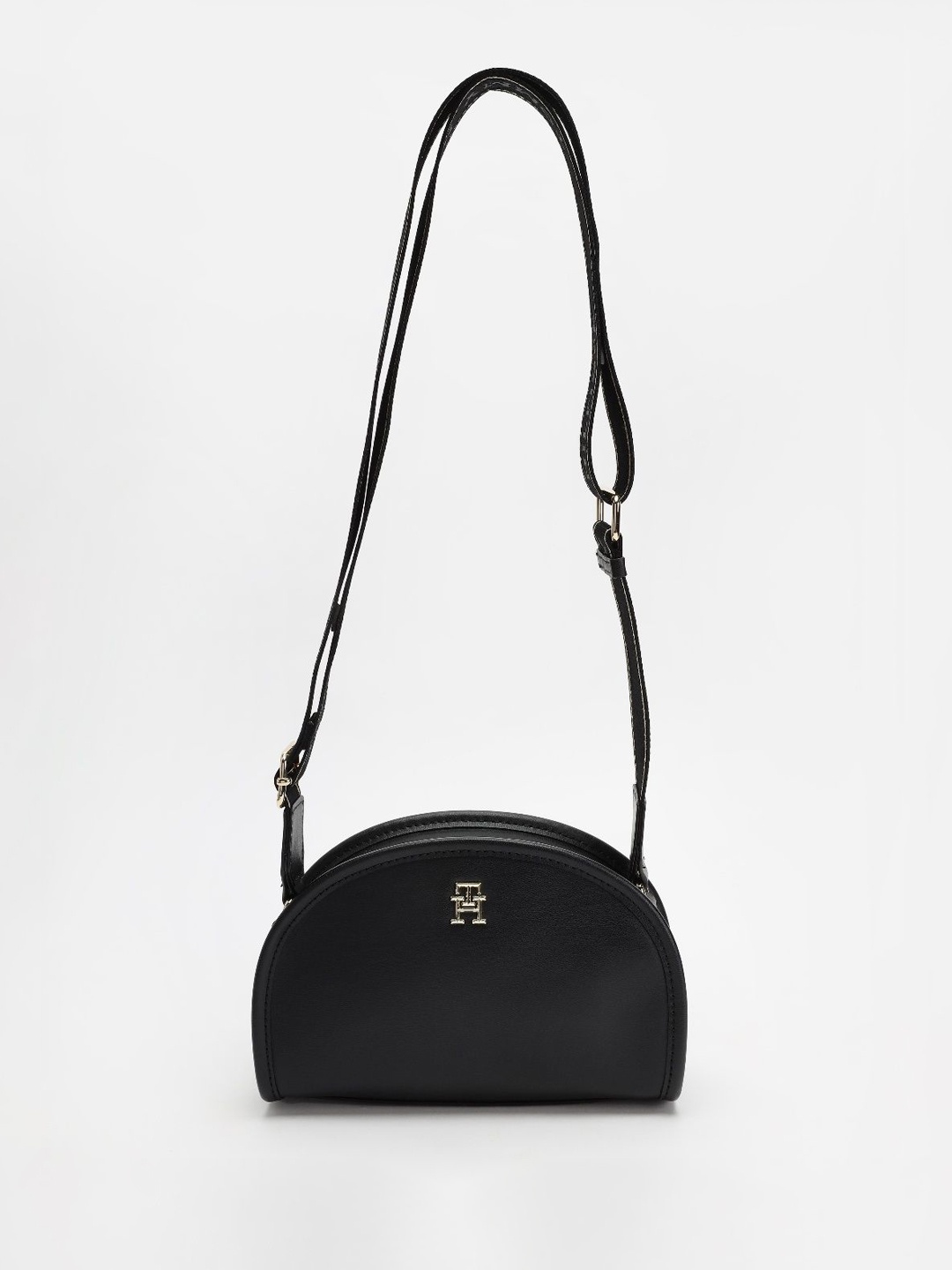 

Tommy Hilfiger PU Structured Sling Bag, Black