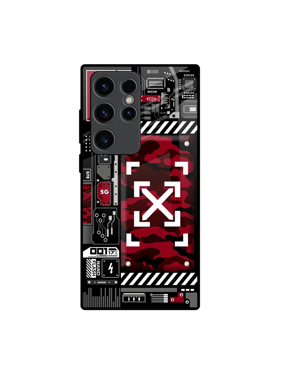 

QRIOH Typography Printed Samsung Galaxy S23 Ultra 5G Back Case Mobile Accessories, Red