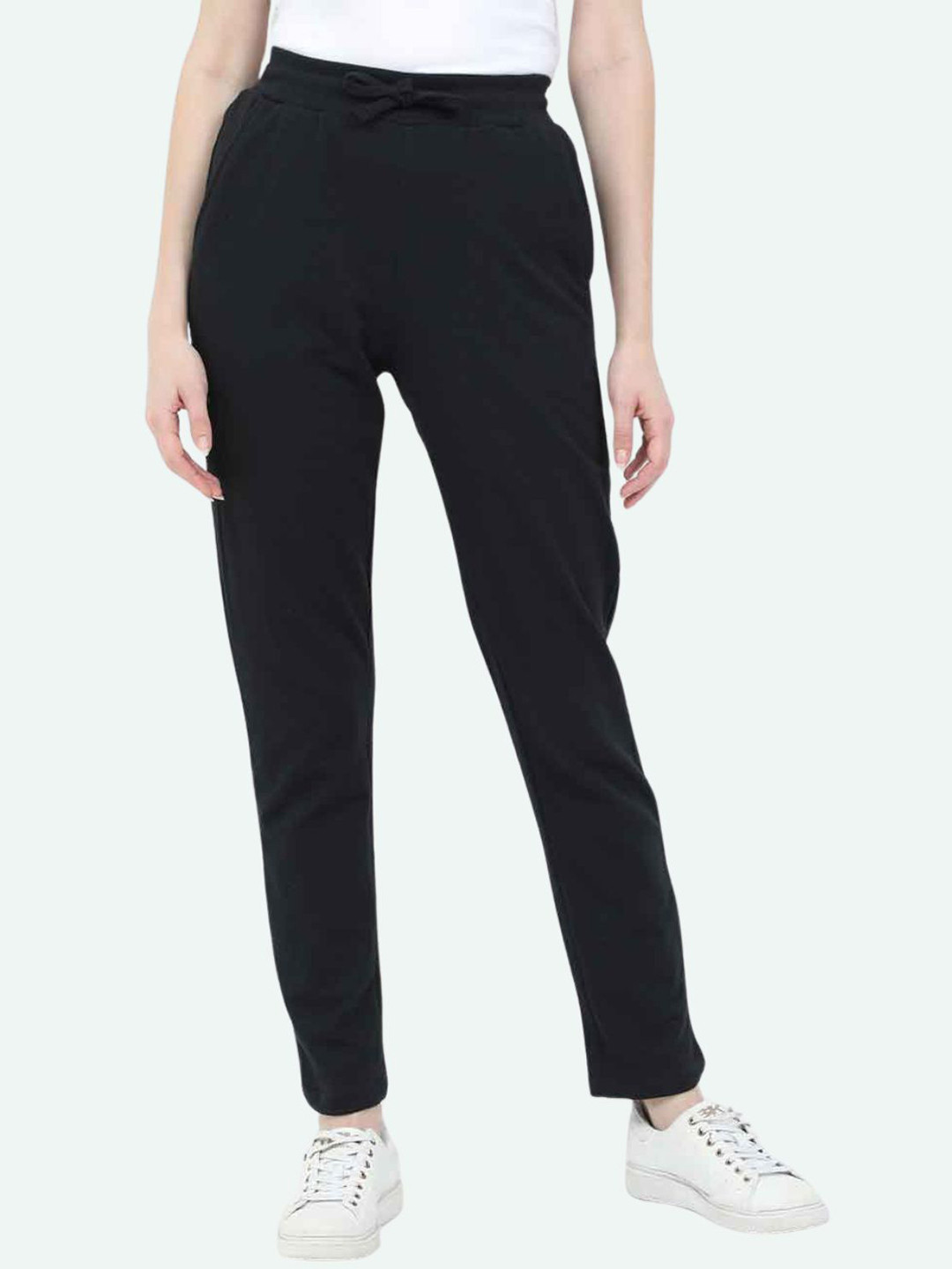 

Honeysuckle by Cotton Colors Women Relaxed-Fit Mid-Rise Cotton Track Pants, Black