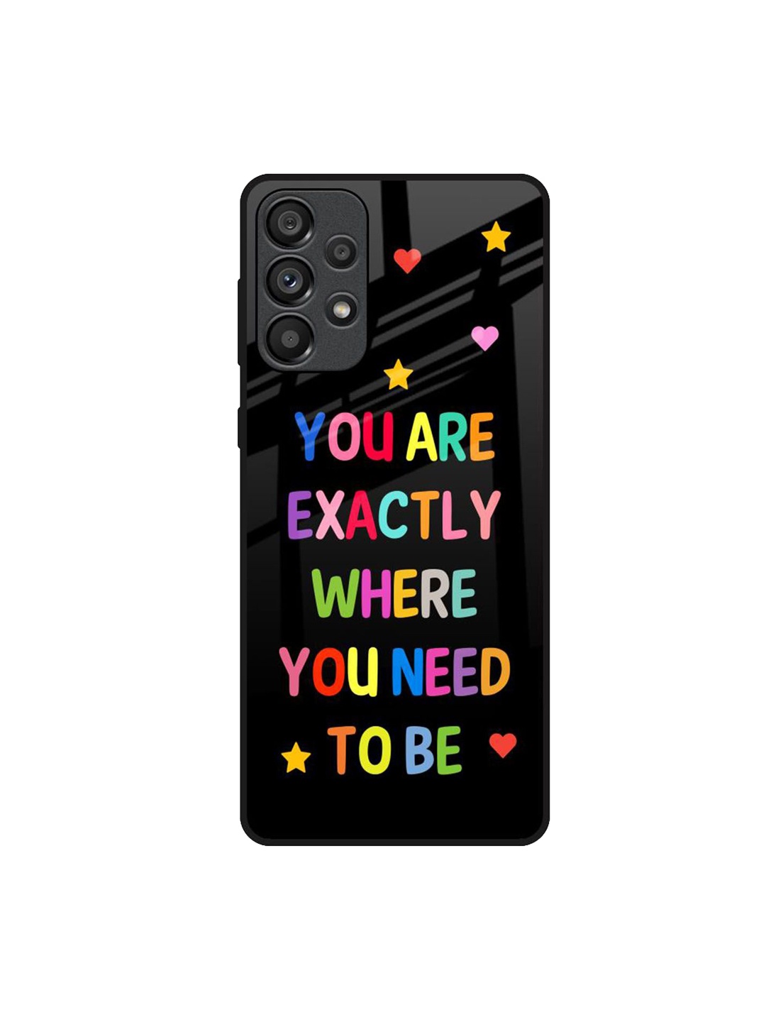 

QRIOH Typography Printed Samsung Galaxy A73 5G Back Case Mobile Accessories, Black