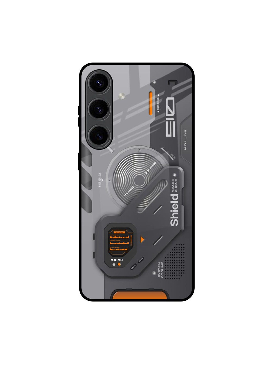 

QRIOH Typography Printed Samsung Galaxy S24 5G Back Case Mobile Accessories, Black