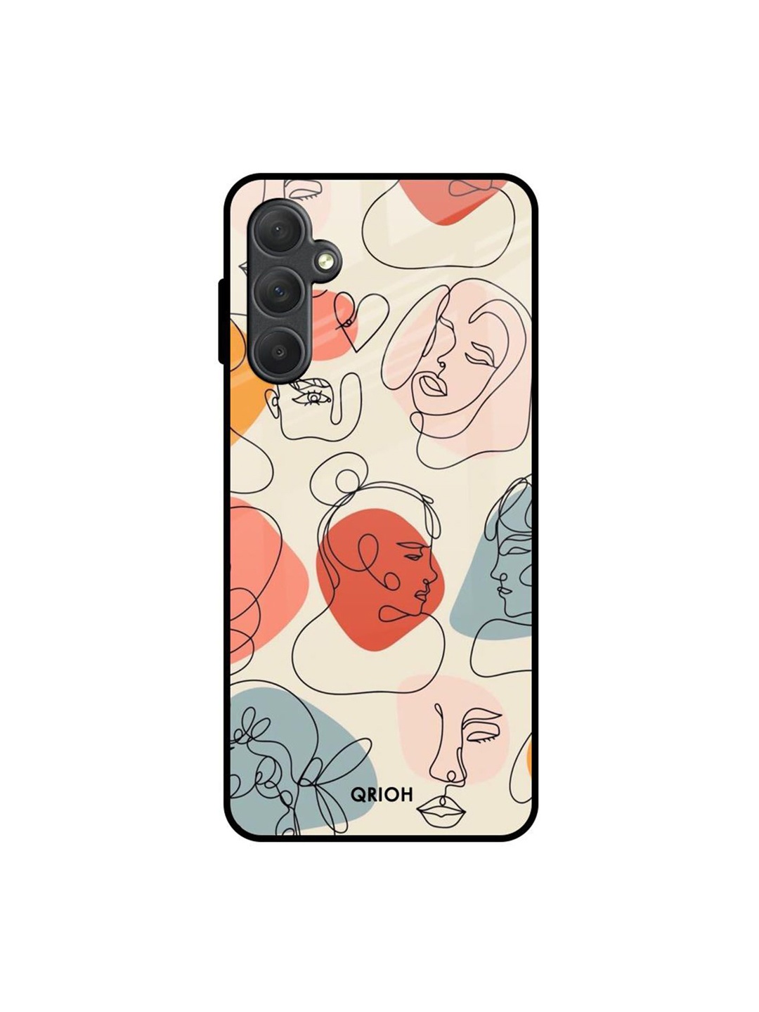 

QRIOH Quirky Printed Samsung Galaxy M54 5G Back Case Mobile Accessories, Red