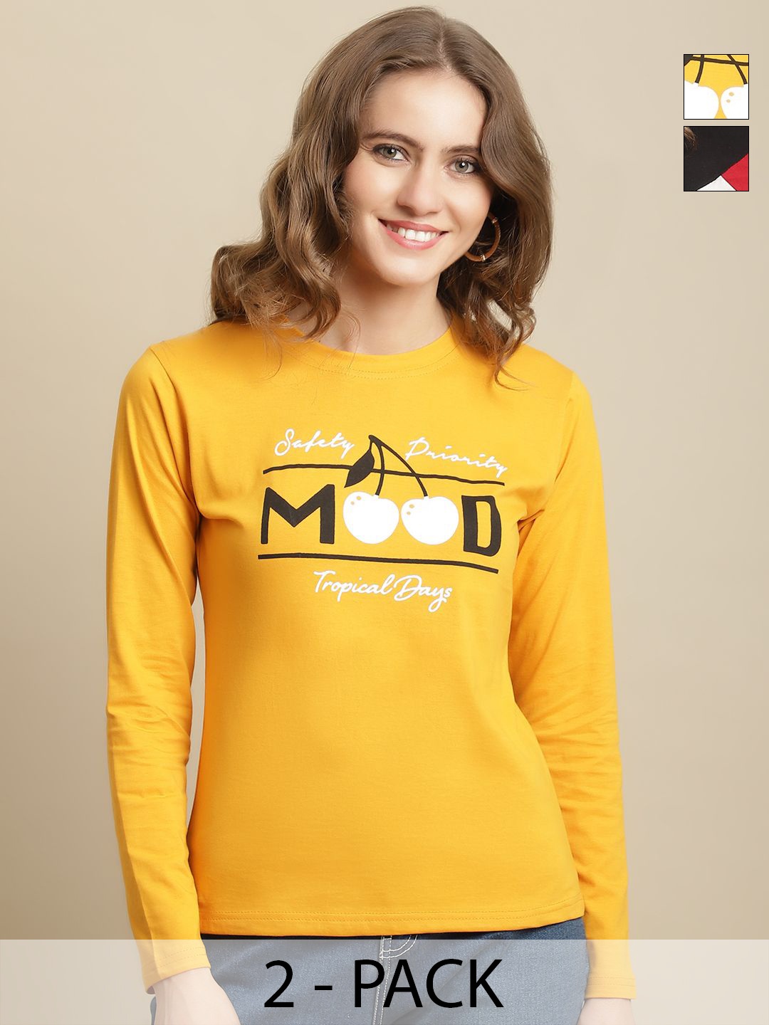 

GLOBAL NOMAD Women Typography 2 Printed T-shirt, Multi