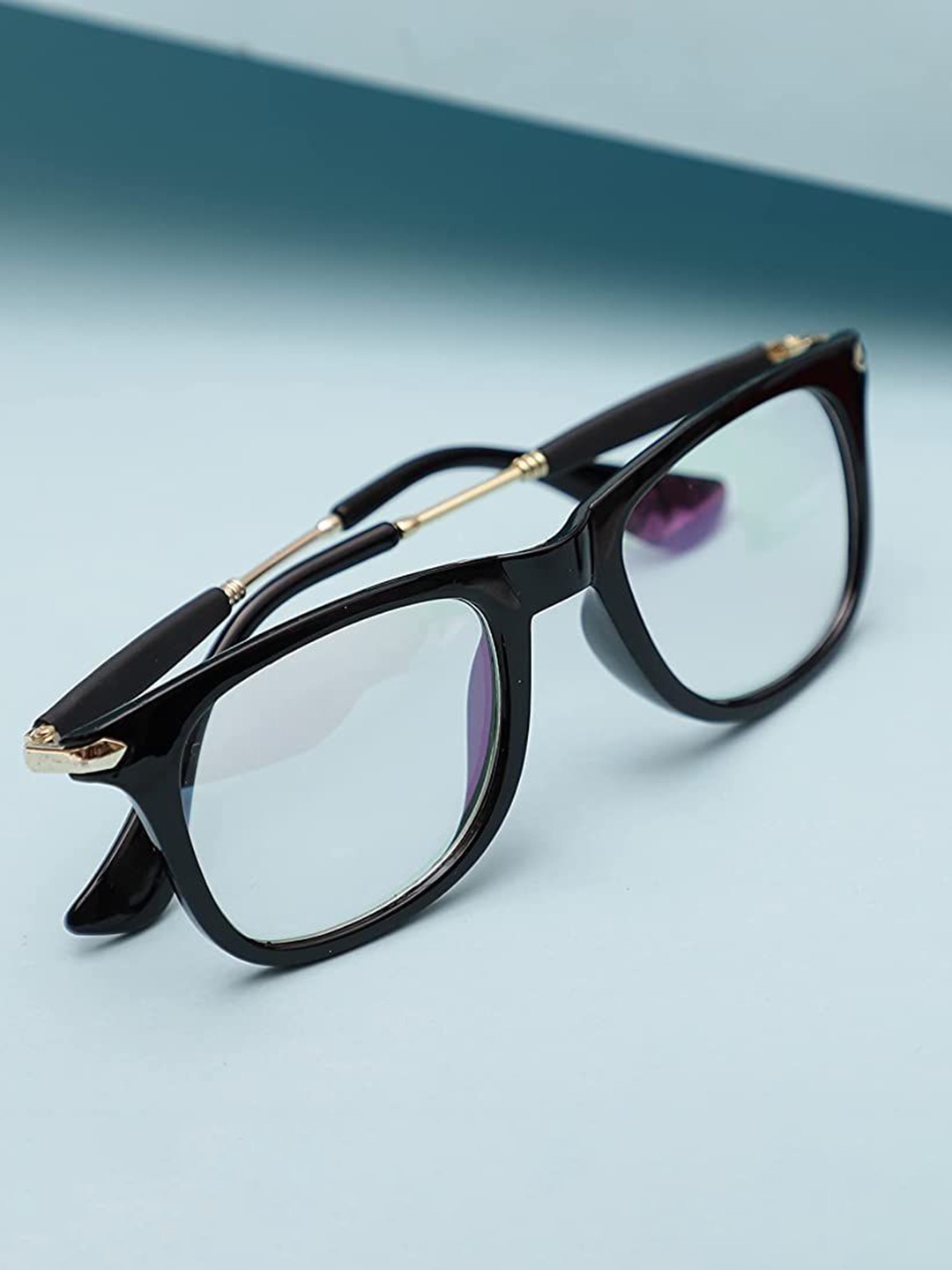 

FUNGLASSES Unisex Square Sunglasses, Transparent