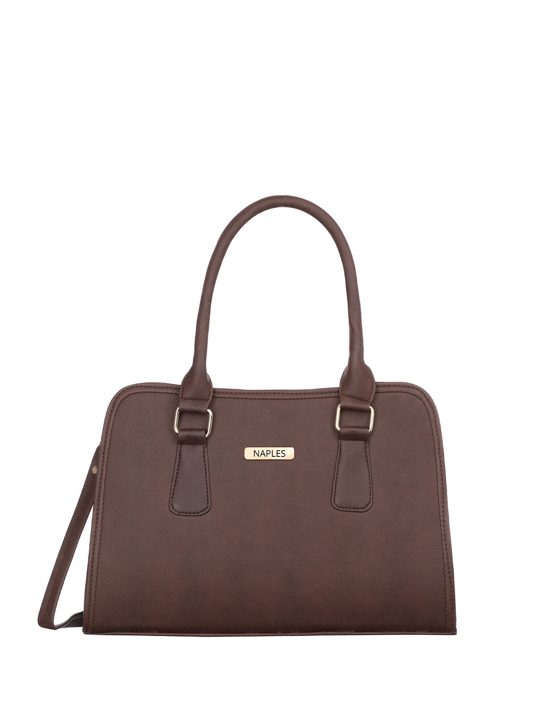 

Naples PU Structured Shoulder Bag, Brown