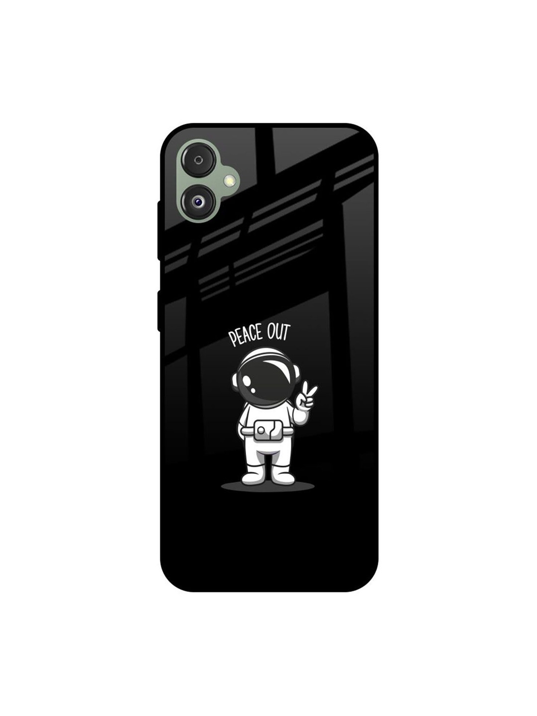 

QRIOH Quirky Printed Samsung Galaxy F14 5G Back Case Mobile Accessories, Black