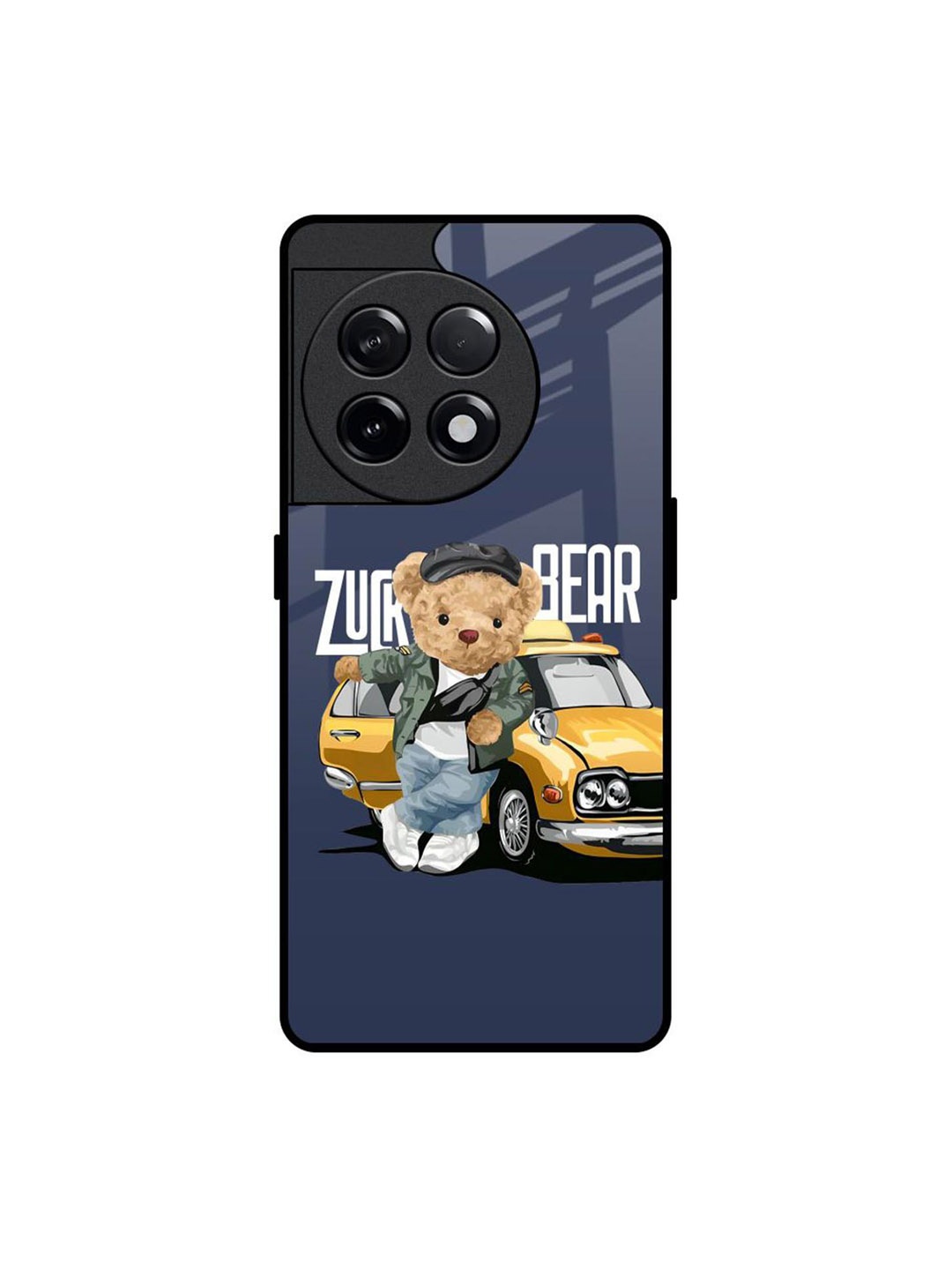 

QRIOH Typography Printed OnePlus 11R 5G Back Case Mobile Accessories, Navy blue