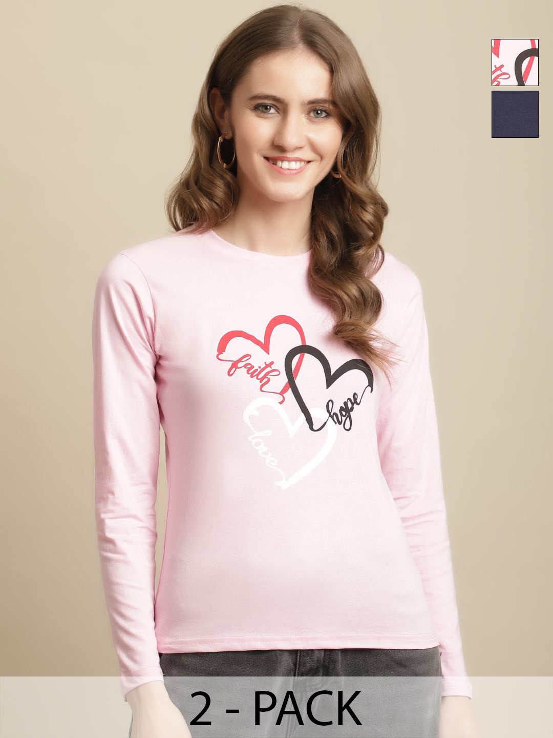 

GLOBAL NOMAD Women 2 Colourblocked T-shirt, Multi