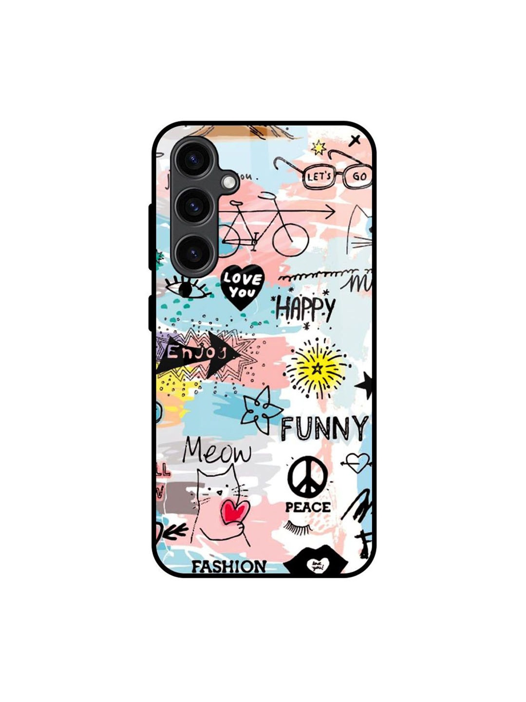 

QRIOH Typography Printed Samsung Galaxy S23 FE 5G Back Case Mobile Accessories, Blue