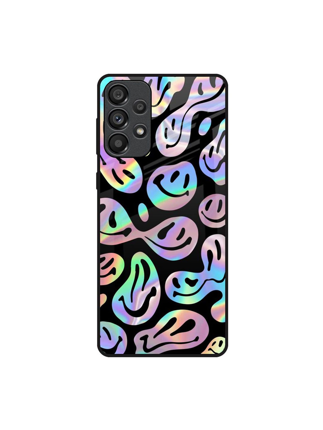 

QRIOH Quirky Printed Samsung Galaxy A73 5G Back Case Mobile Accessories, Black