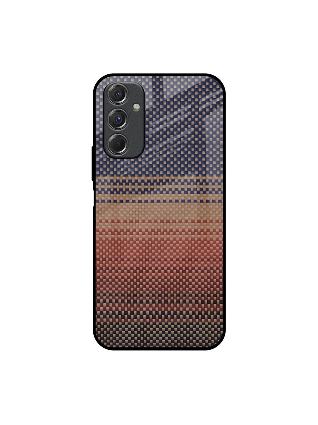 

QRIOH Abstract Printed Samsung Galaxy F34 5G Back Case Mobile Accessories, Navy blue