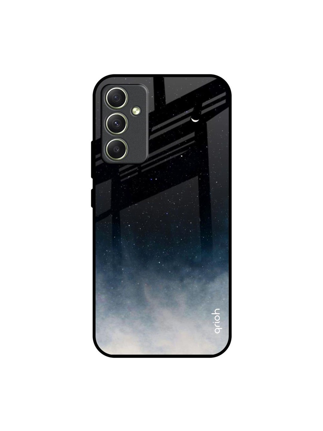 

QRIOH Quirky Printed Samsung Galaxy A34 5G Back Case Mobile Accessories, Black
