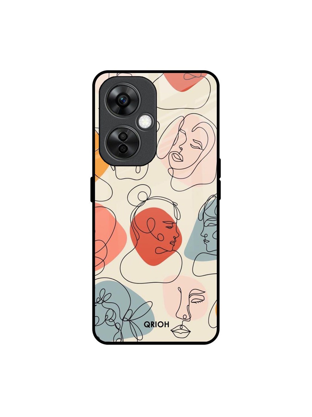 

QRIOH Abstract Printed OnePlus Nord CE 3 Lite 5G Back Case Mobile Accessories, Pink