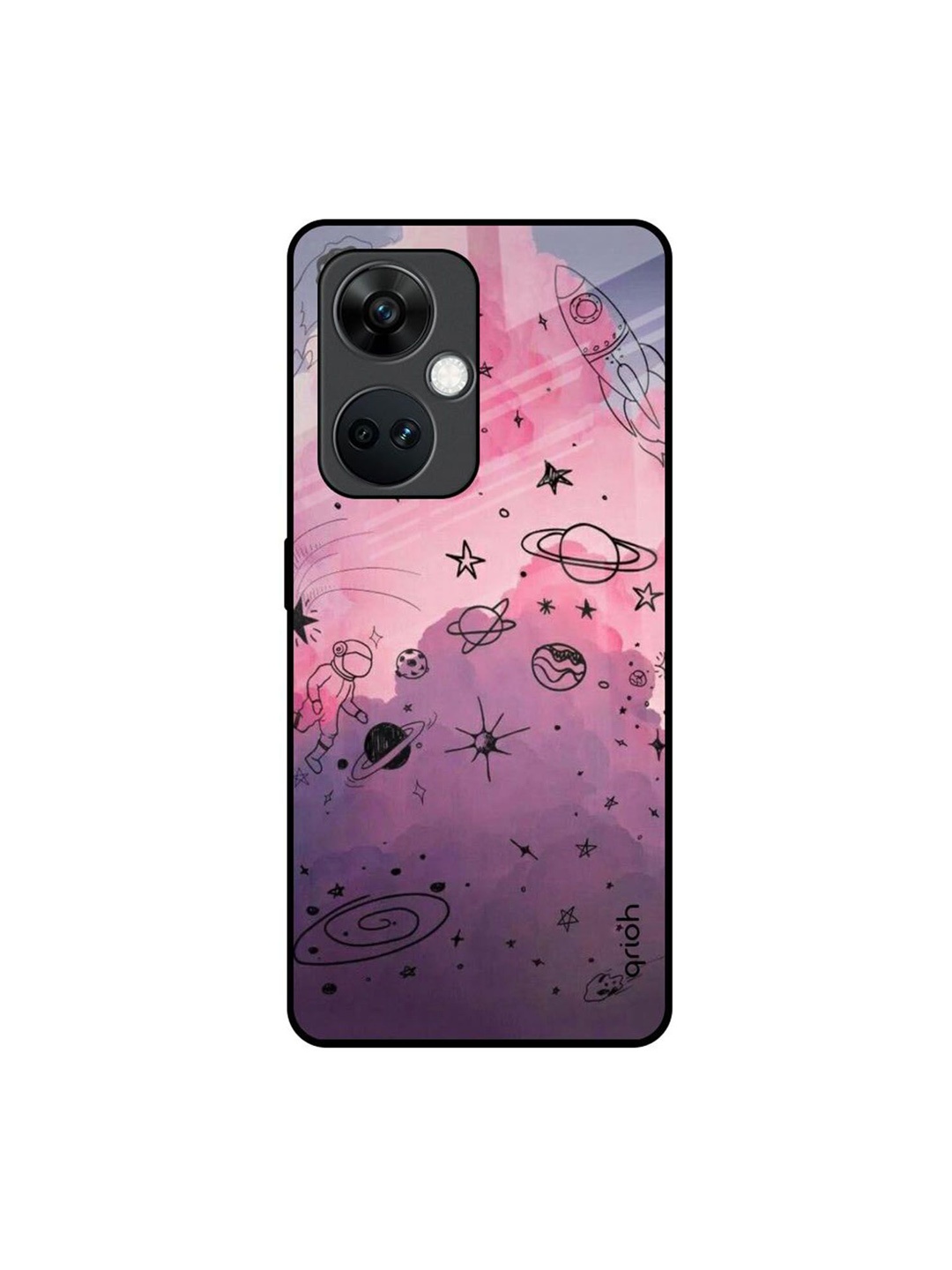 

QRIOH Quirky Printed OnePlus Nord CE 3 5G Back Case Mobile Accessories, Purple