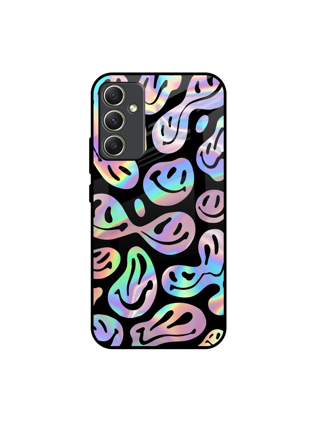 

QRIOH Quirky Printed Samsung Galaxy A34 5G Back Case Mobile Accessories, Black