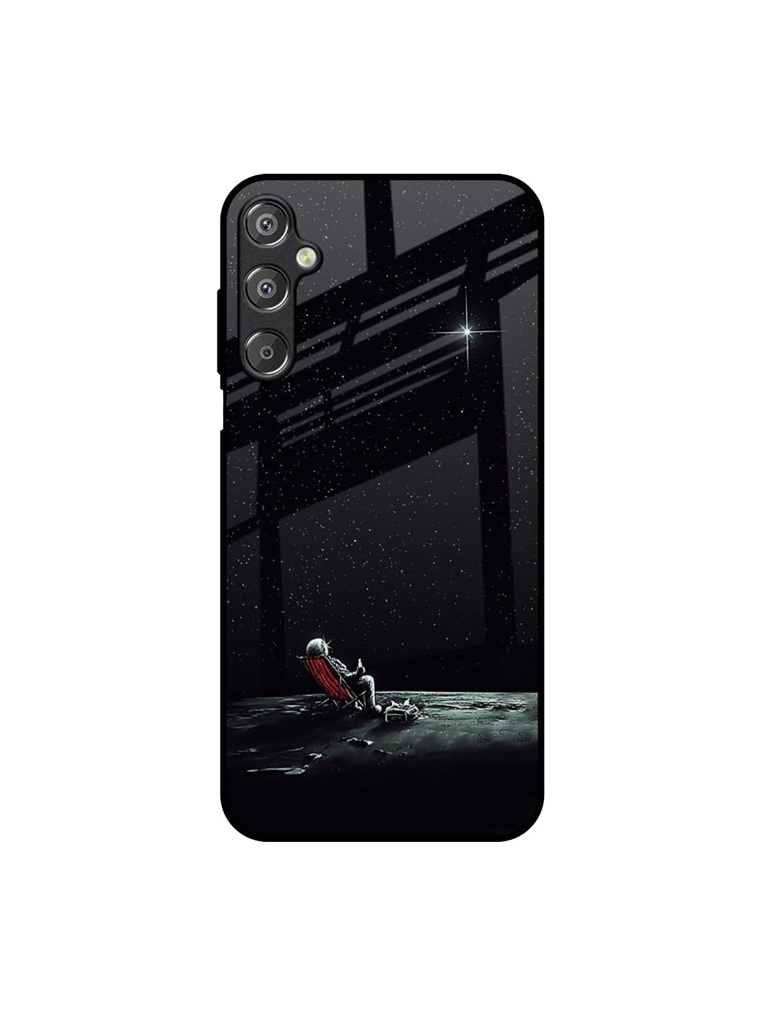 

QRIOH Quirky Printed Samsung Galaxy M15 5G Back Case Mobile Accessories, Black