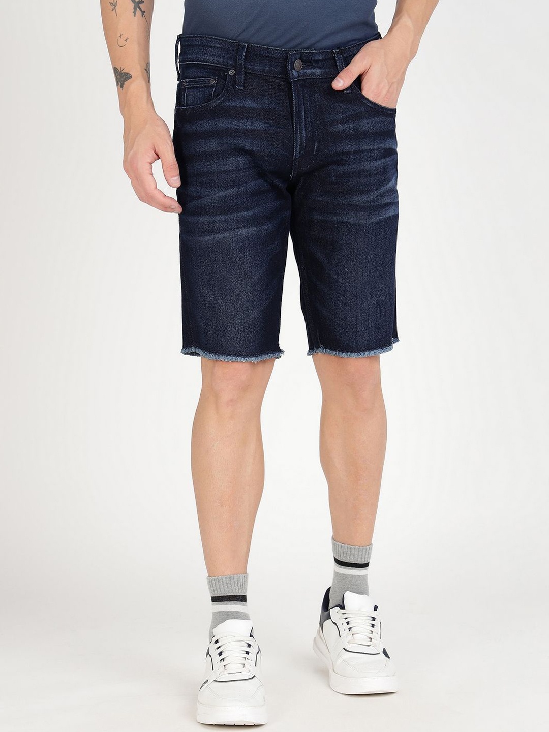 

GUESS Men Denim Shorts, Blue