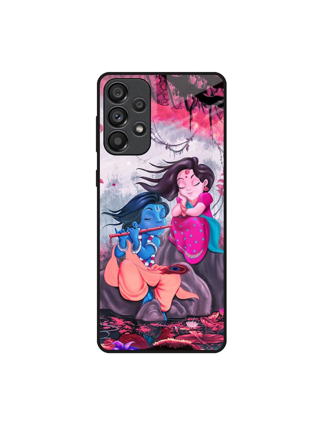 

QRIOH Quirky Printed Samsung Galaxy A73 5G Back Case Mobile Accessories, Blue