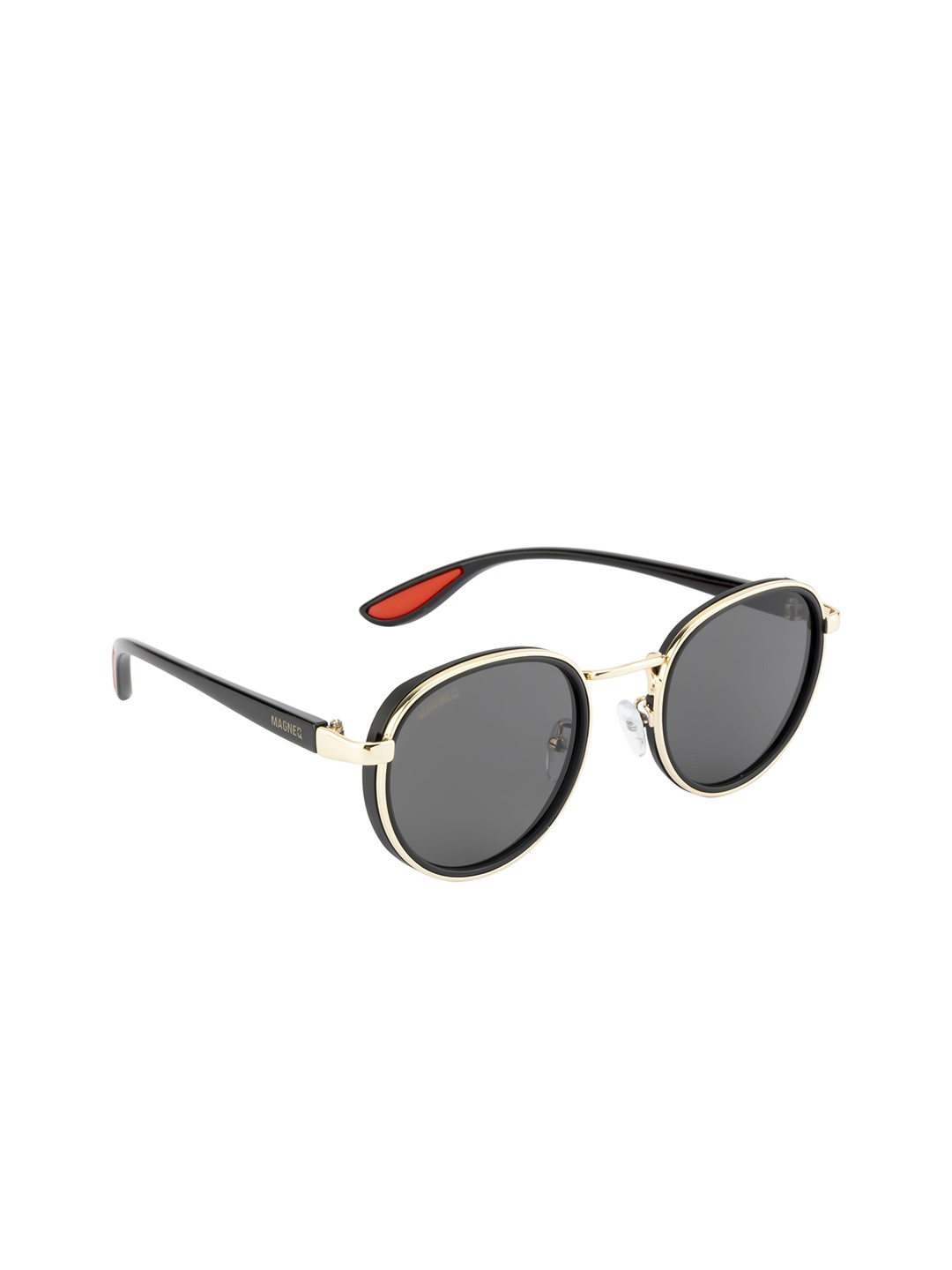 

MAGNEQ Unisex Round Sunglasses with UV Protected Lens MG 2826/S C2 4921, Grey