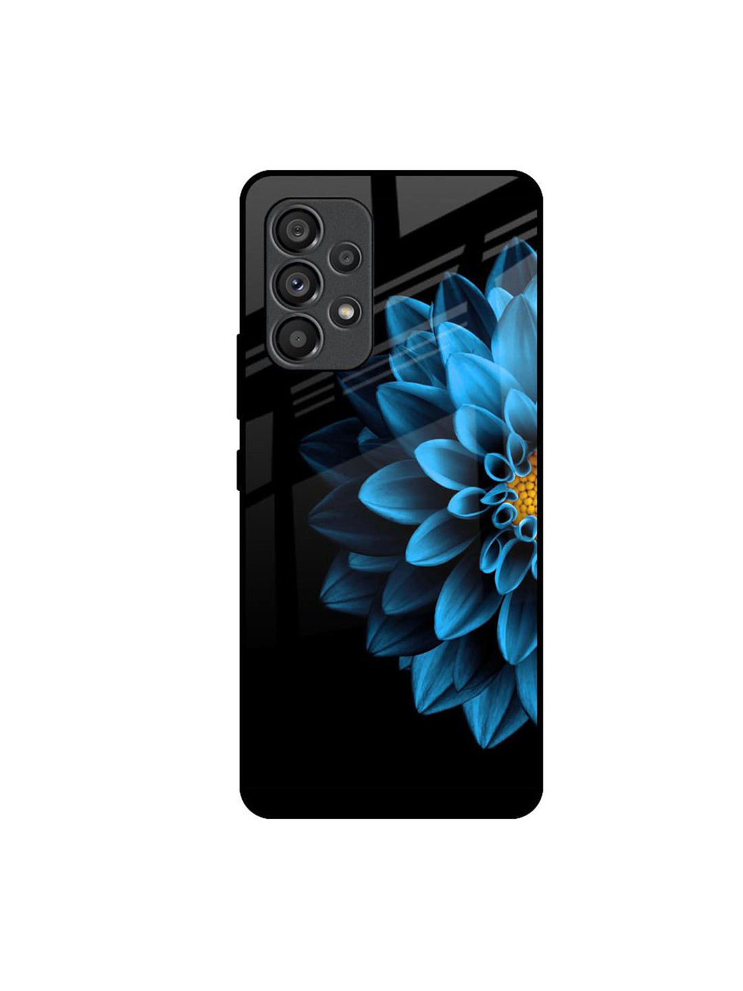 

QRIOH Floral Printed Samsung Galaxy A53 5G Back Case Mobile Accessories, Black