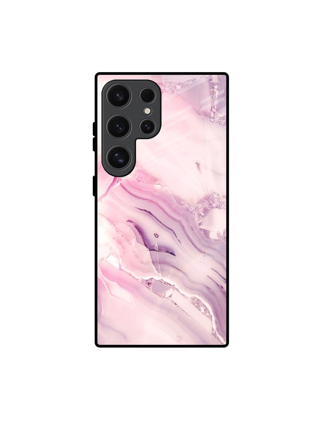 

QRIOH Abstract Printed Samsung Galaxy S24 Ultra 5G Back Case Mobile Accessories, Pink
