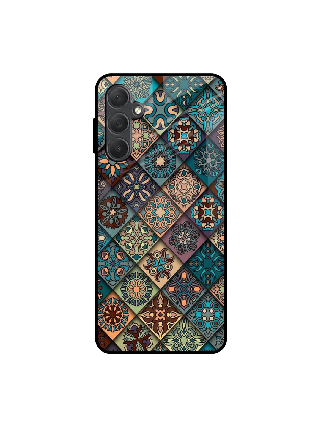 

QRIOH Floral Printed Samsung Galaxy M54 5G Back Case Mobile Accessories, Blue
