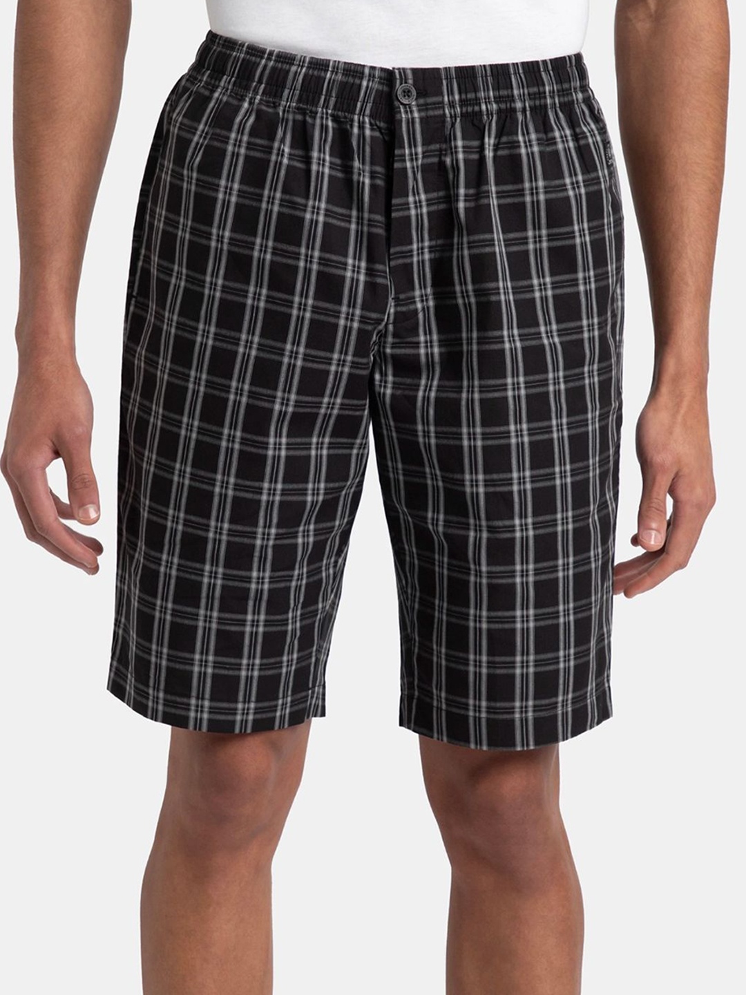 

Jockey Men Checked Technology Shorts, Black