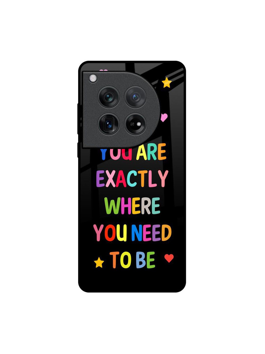 

QRIOH Typography Printed Oneplus 12 Back Case Mobile Accessories, Black