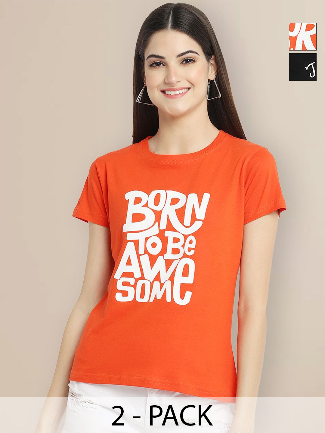 

Metronaut Women Typography 2 Printed T-shirt, Multi