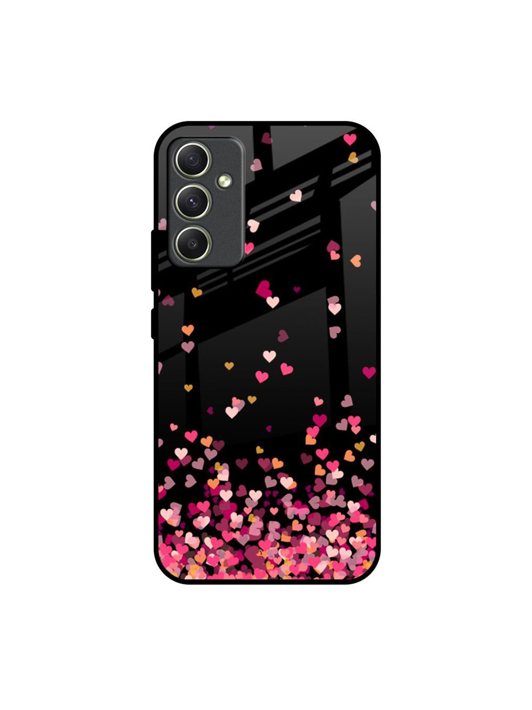 

QRIOH Geometric Printed Samsung Galaxy A34 5G Back Case Mobile Accessories, Black