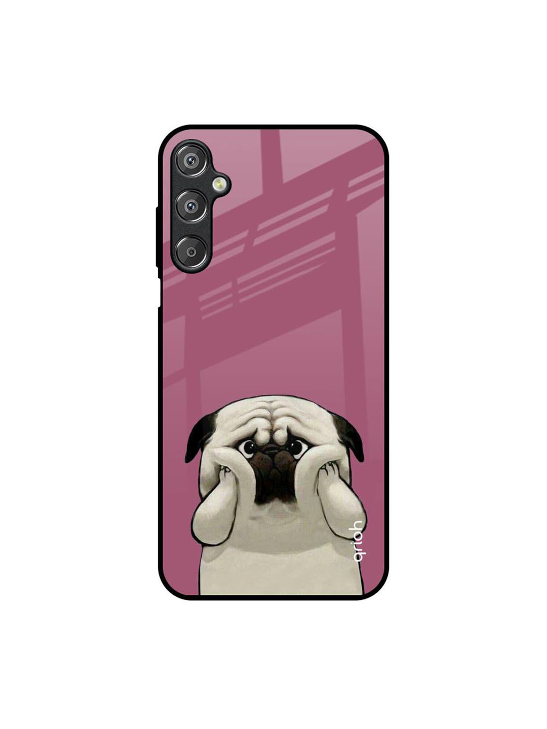 

QRIOH Quirky Printed Samsung Galaxy M15 5G Back Case Mobile Accessories, Pink