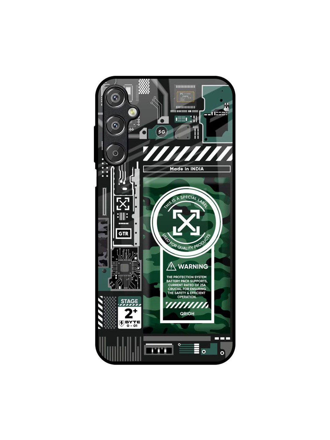 

QRIOH Typography Printed Samsung Galaxy M15 5G Back Case Mobile Accessories, Black
