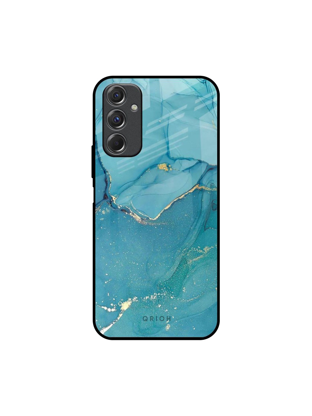 

QRIOH Quirky Printed Samsung Galaxy F34 5G Back Case Mobile Accessories, Blue