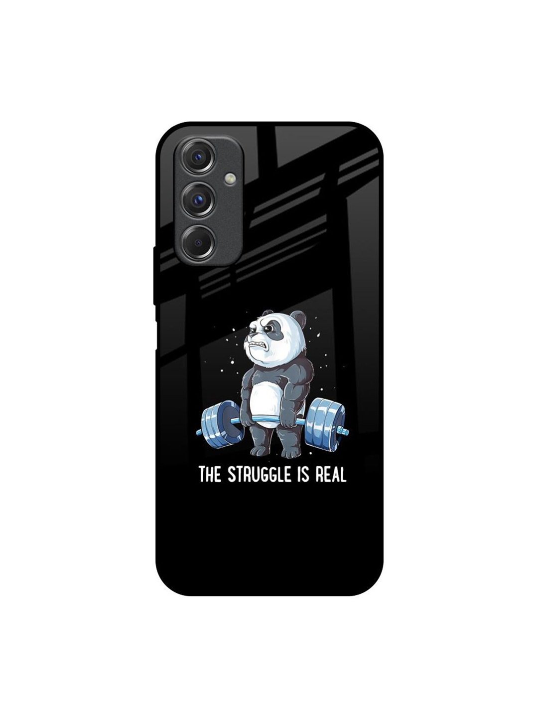 

QRIOH Quirky Printed Samsung Galaxy F34 5G Back Case Mobile Accessories, Black