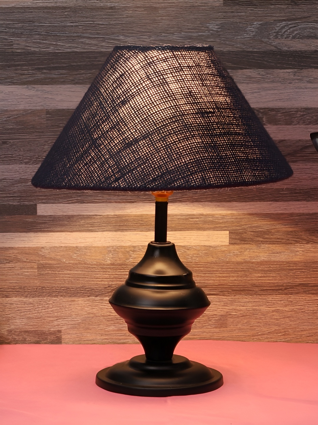 

BrightDaisy Blue & Black Frustum Shaped Table Lamp