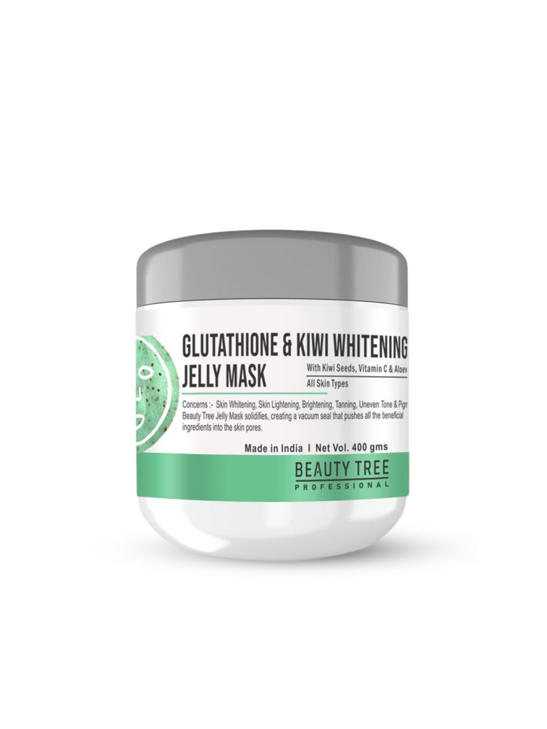 

Beauty Tree Glutathione & Kiwi Jelly Mask- 400 g, Green