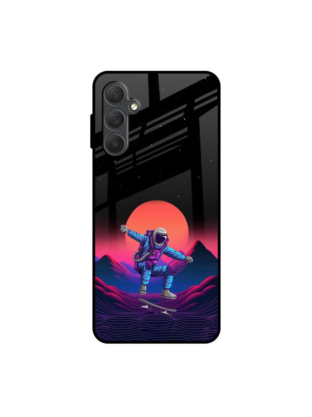 

QRIOH Quirky Printed Samsung Galaxy M54 5G Back Case Mobile Accessories, Black