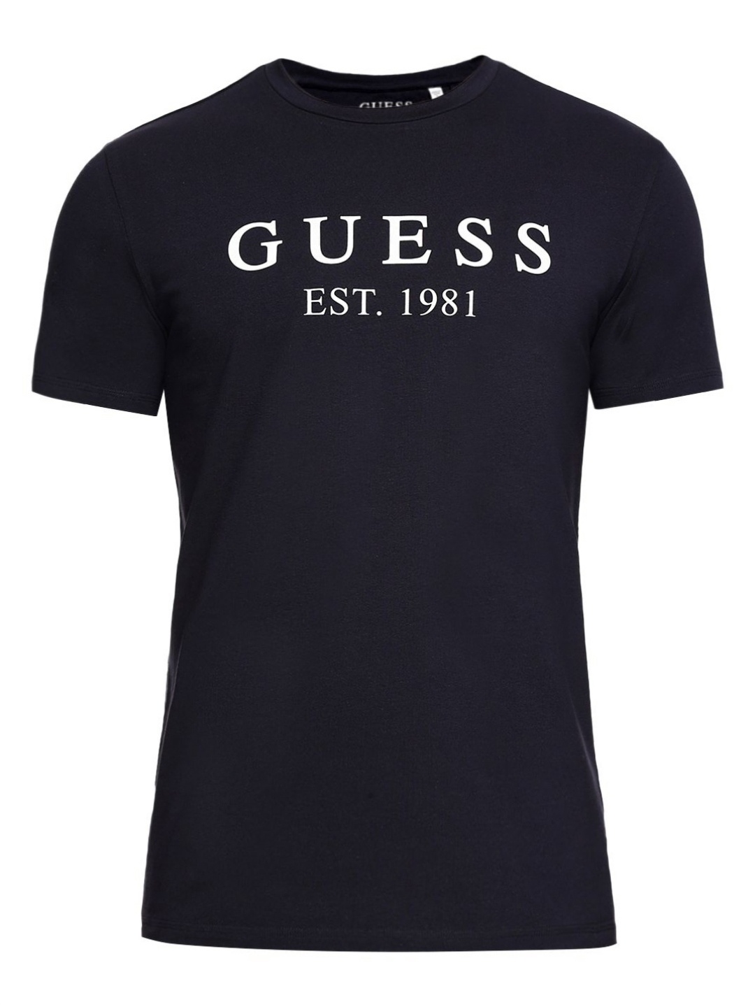 

GUESS Men Brand Logo Printed Applique T-shirt, Blue