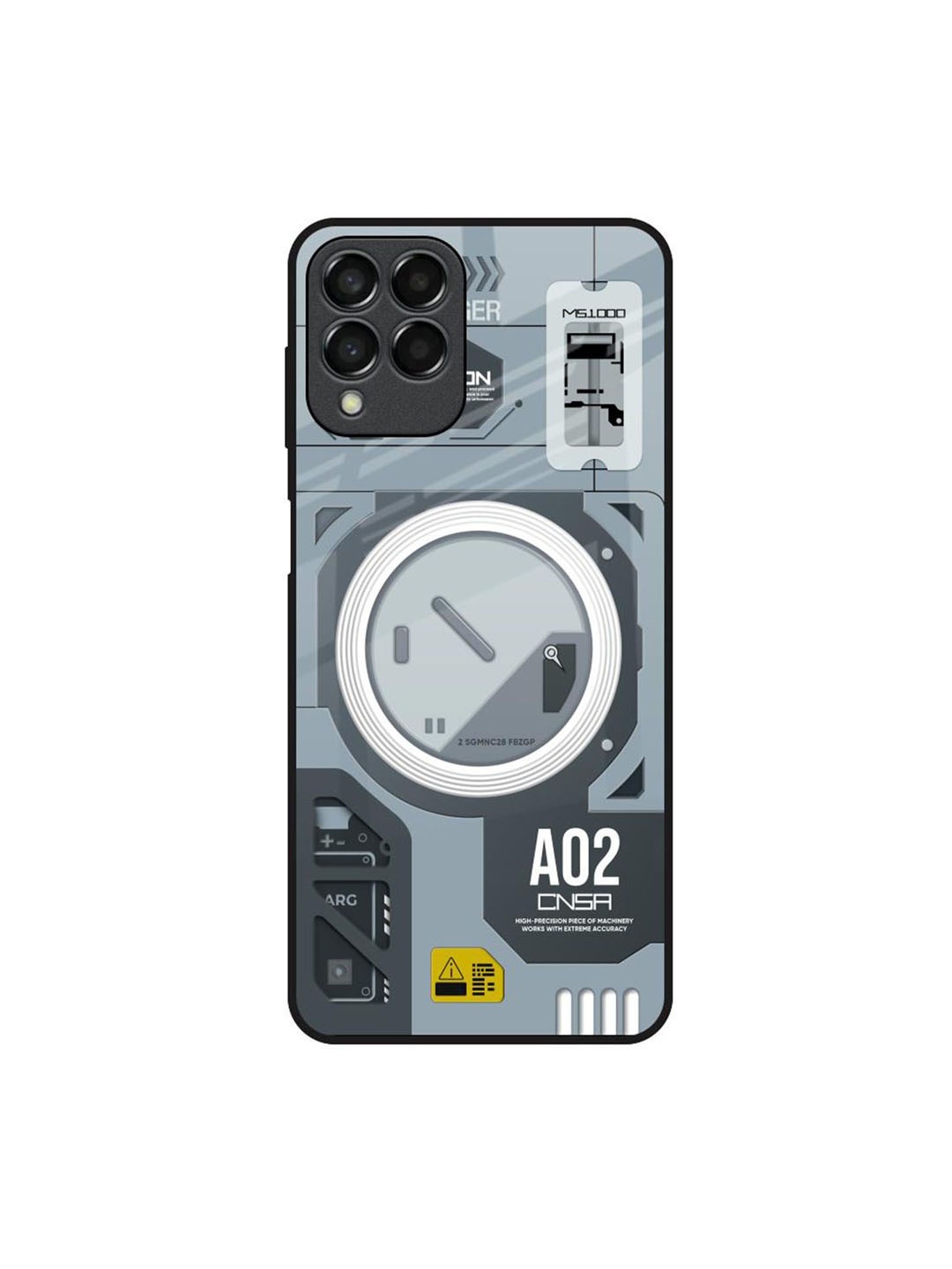

QRIOH Typography Printed Samsung Galaxy M33 5G Back Case Mobile Accessories, Grey