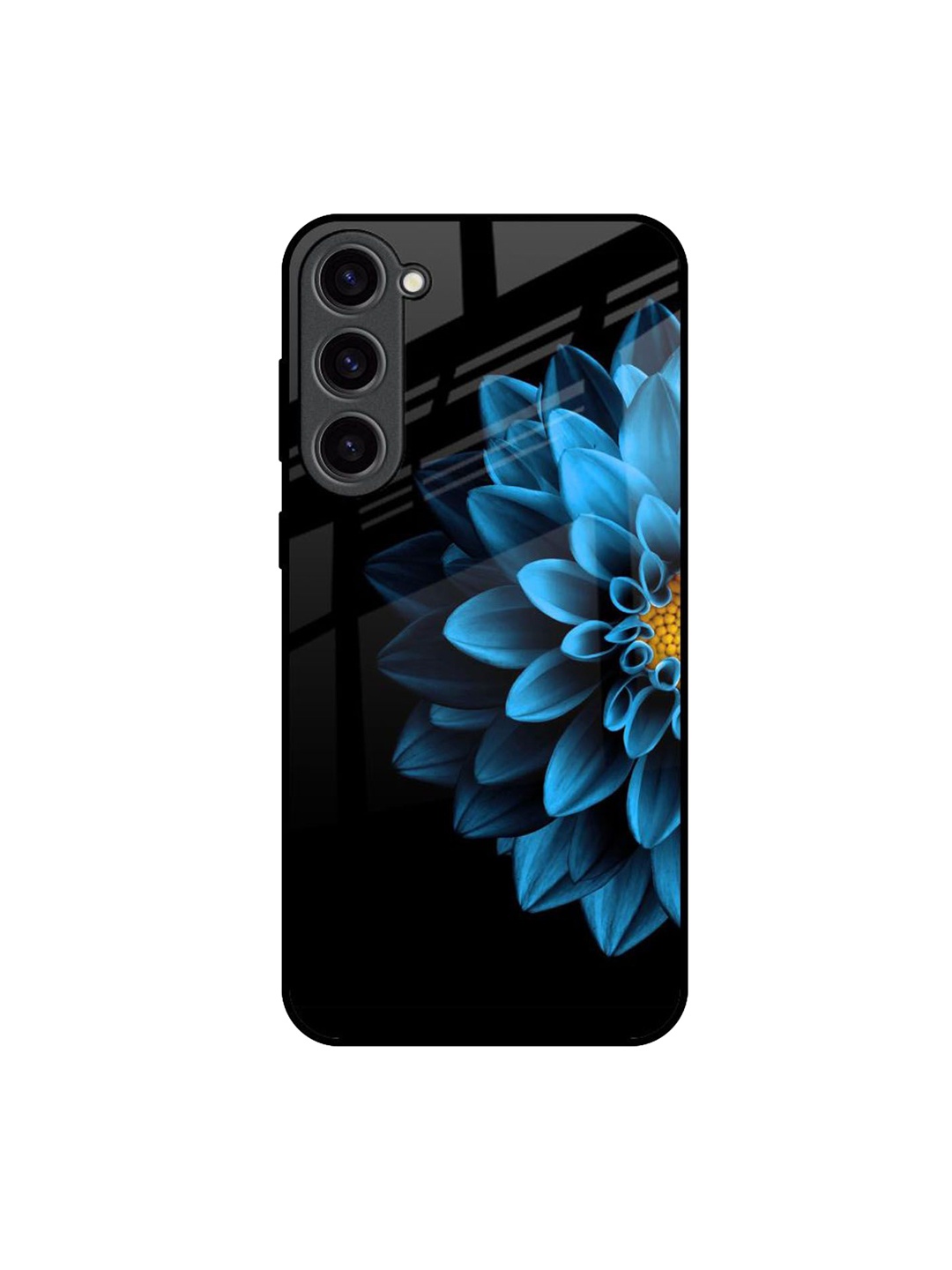 

QRIOH Floral Printed Samsung Galaxy S23 Plus 5G Back Case Mobile Accessories, Black