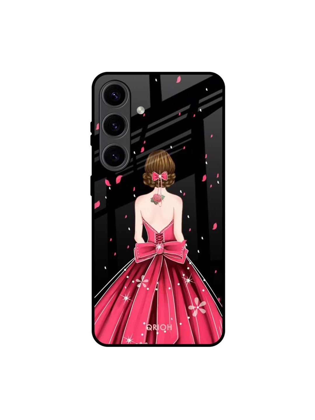 

QRIOH Quirky Printed Samsung Galaxy S24 5G Back Case Mobile Accessories, Black