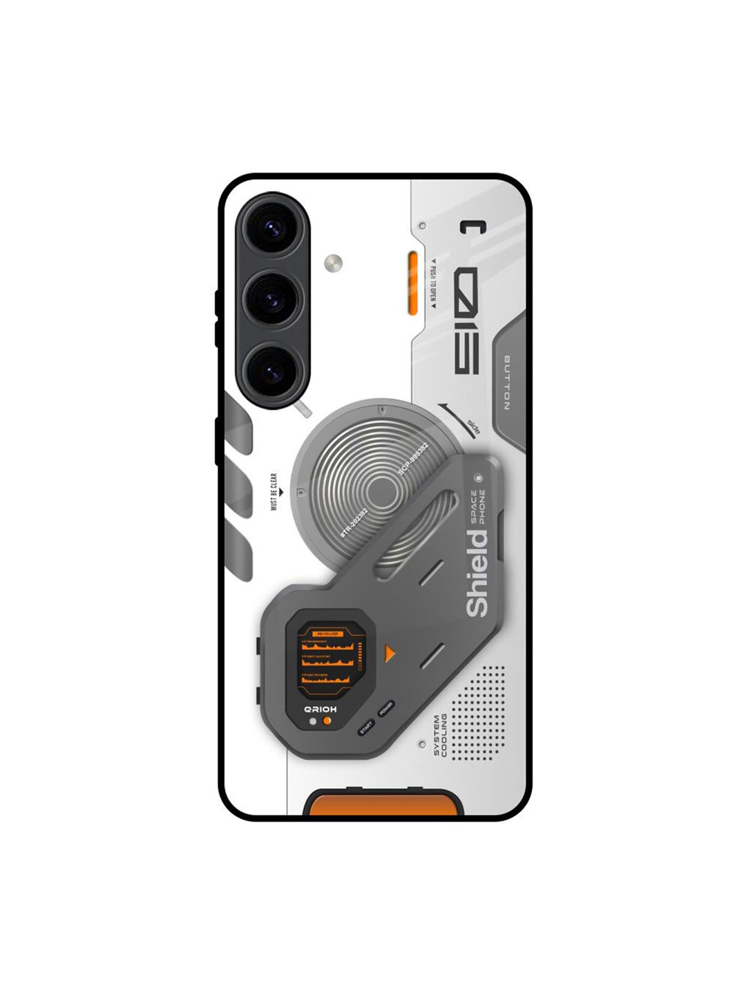 

QRIOH Typography Printed Samsung Galaxy S24 5G Back Case Mobile Accessories, Black