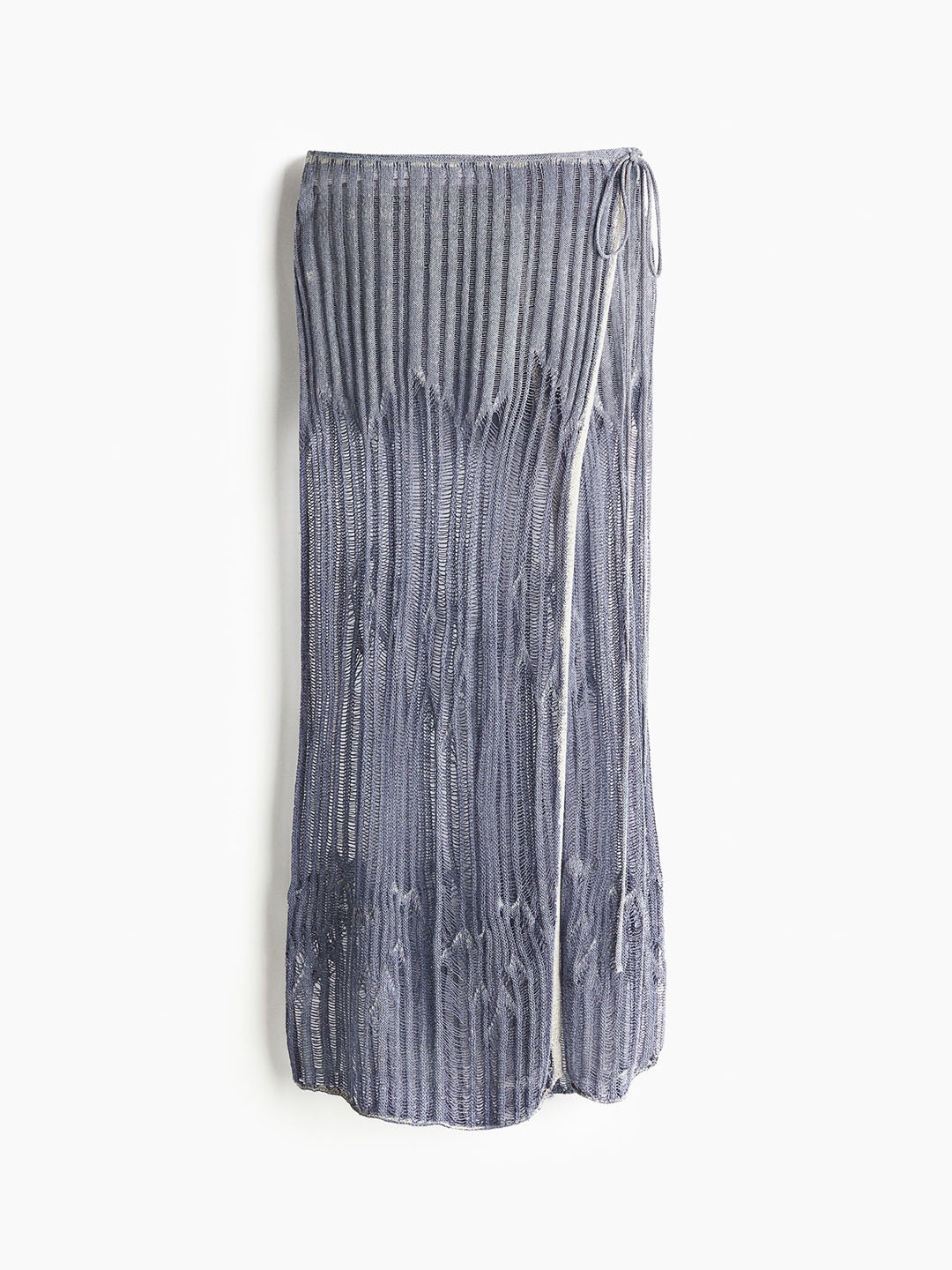 

H&M Knitted Wrap Skirt 1274419001, Blue