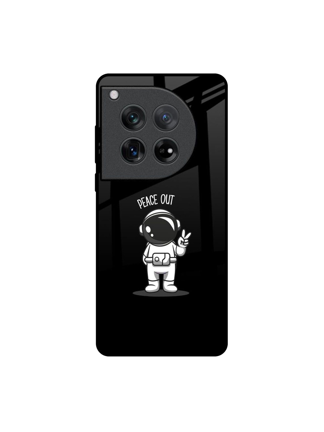 

QRIOH Quirky Printed Oneplus 12 Back Case Mobile Accessories, Black