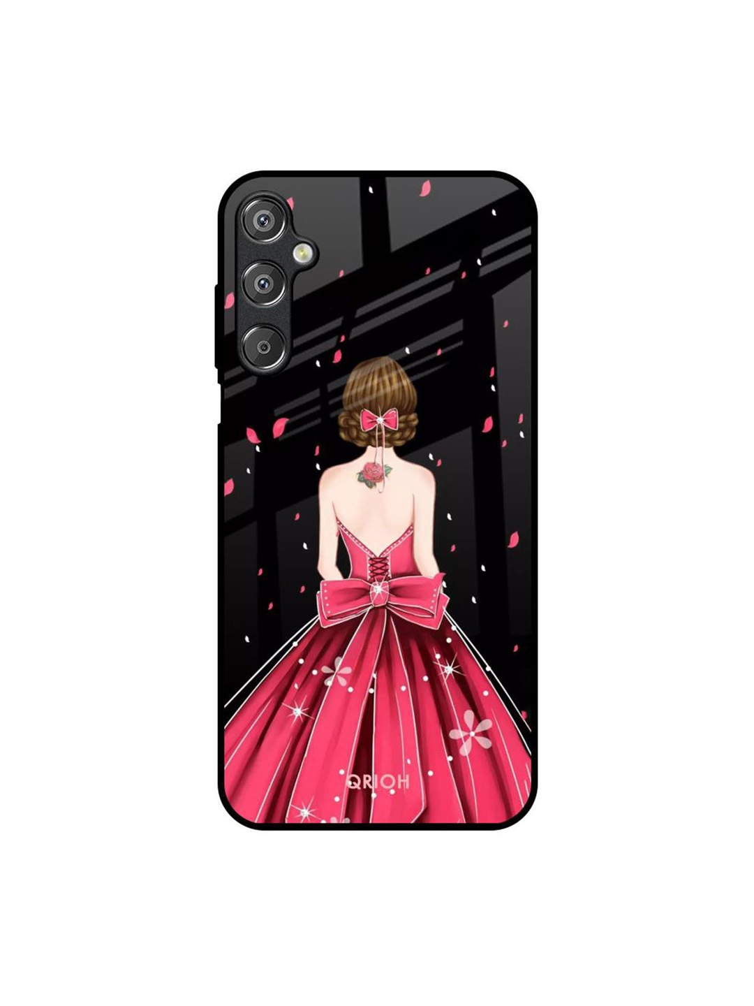 

QRIOH Quirky Printed Samsung Galaxy M15 5G Back Case Mobile Accessories, Black