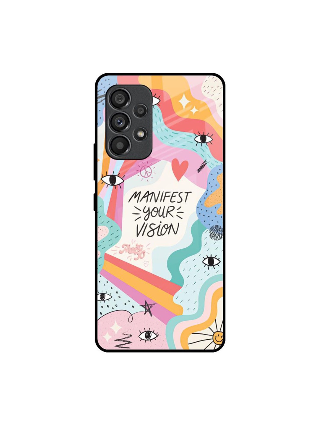 

QRIOH Quirky Printed Samsung Galaxy A53 5G Back Case Mobile Accessories, Multi