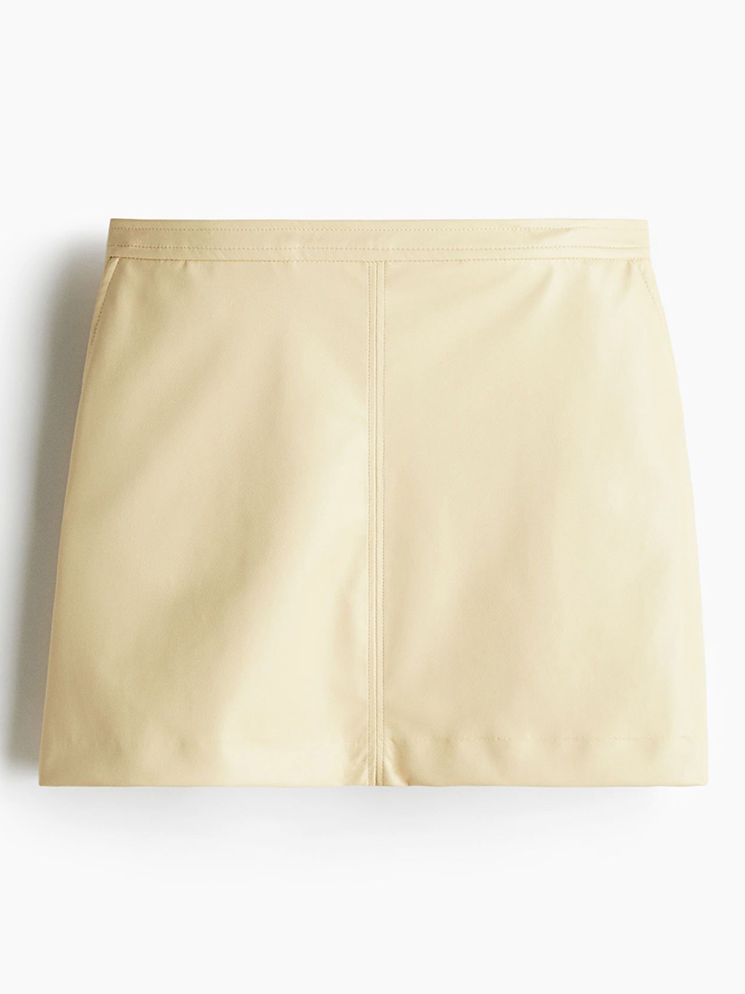 

H&M A-Line Mini Skirt, Yellow