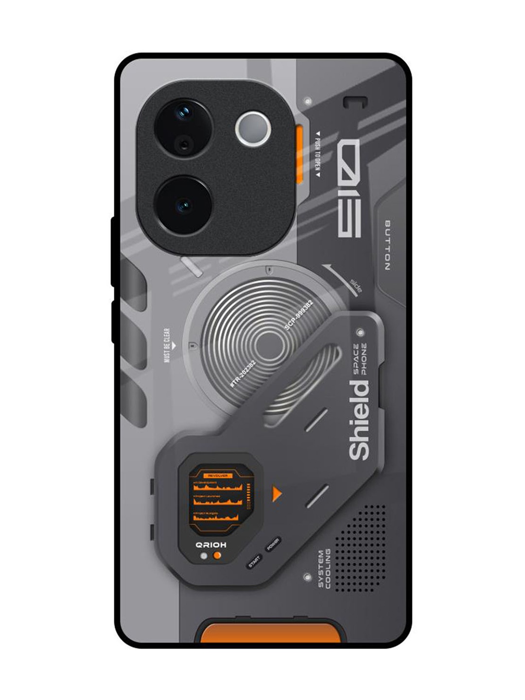 

QRIOH Typography Printed Vivo T3 Pro 5G Back Case Mobile Accessories, Grey